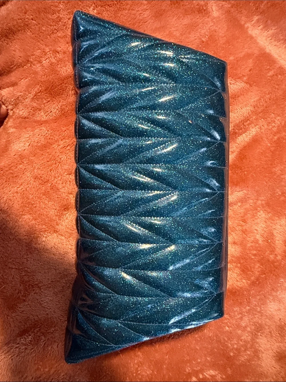 Trophy Queen Teal Clutch